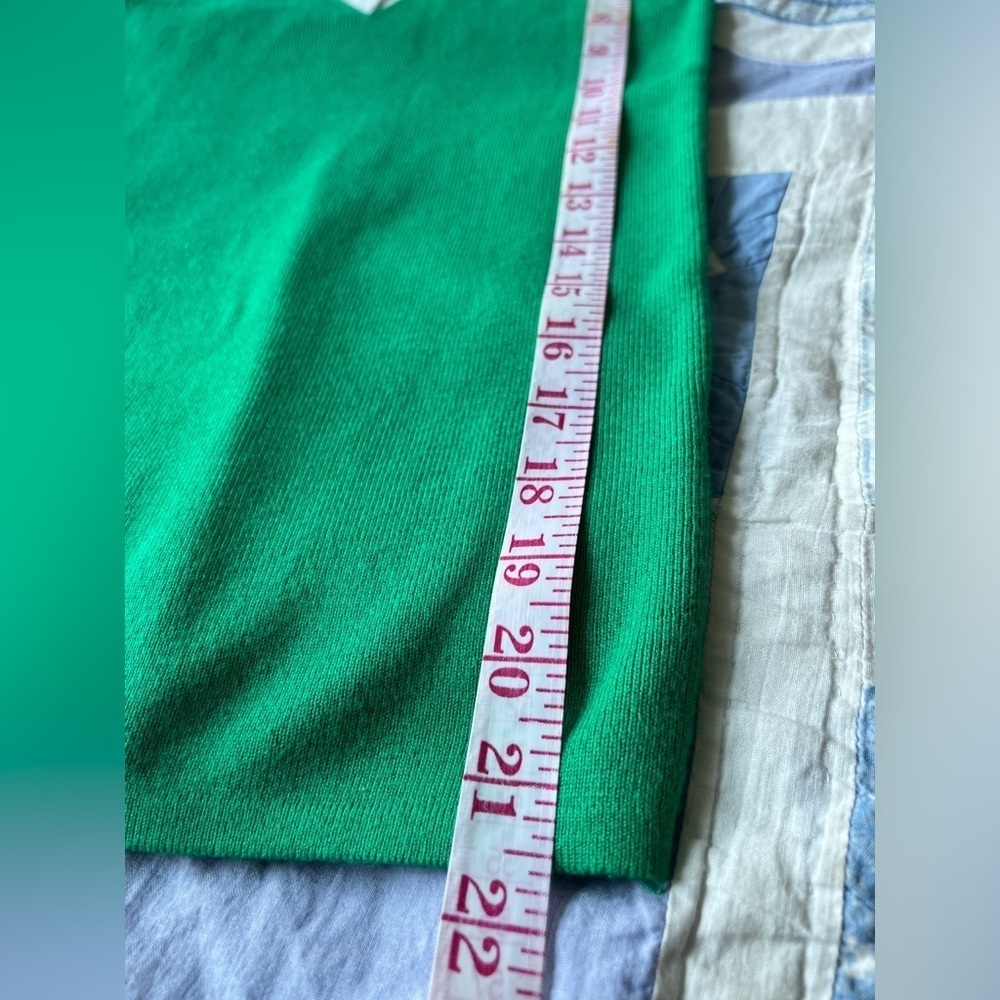 Forcast Womens Green Knit V-Neck Euro Coastal Summer Minimalist Tank Top XS 2‎ - Picture 6 of 9